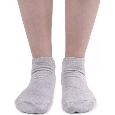 Bavlněné ponožky kotníkové šedá – Zboží Mobilmania