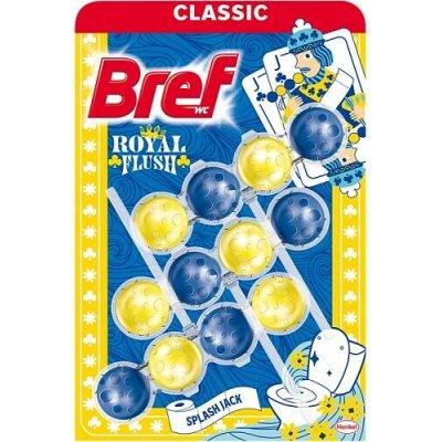 Bref Royal Flush Splash Jack WC blok 3 x 50 g – Zboží Mobilmania