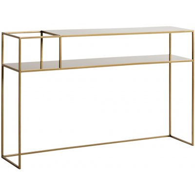 Nordic Design kovový toaletní stolek Moreno zlatý – Zboží Dáma