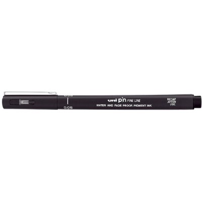 Uni Pin Fine Line technický voděodolný liner 0,05 mm Černý PIN005-200 – Zboží Mobilmania