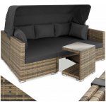 tectake 403713 zahradní ratanový nábytek san marino - přírodní – Hledejceny.cz