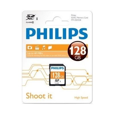 Philips SDXC 128 GB class 10 FM128SD55B – Zboží Mobilmania