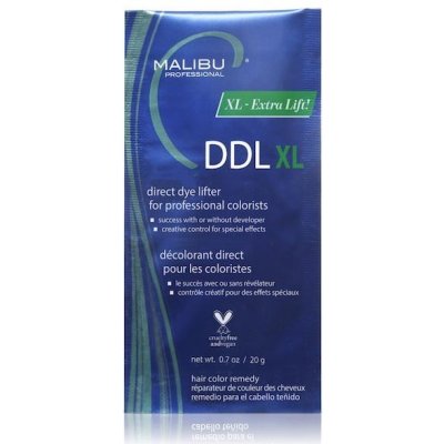 Malibu C DDL Xl Direct Dye lifter koncentrovaný prášek, který odstraňuje nežádoucí přímá barviva 6 x 20 g – Zboží Mobilmania