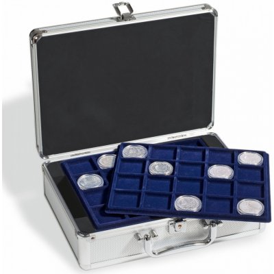 Mincovní kufr Leuchtturm CARGO S6, včetně 6 plat na 120 mincí – Zboží Mobilmania