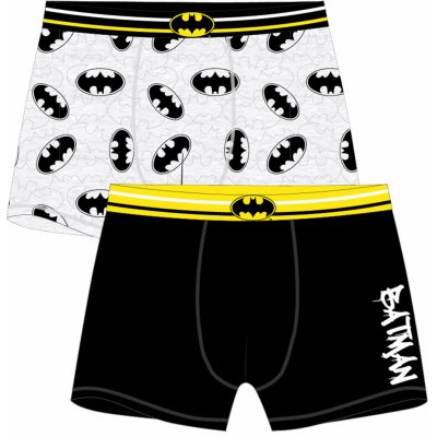 Batman boxerky černá / šedý melír