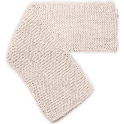 Baby Nellys Dětská sada zimní čepice s šálou rukavičky 3D Teddy Bear béžová – Zboží Mobilmania