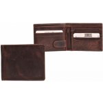 Neus pánská kožená peněženka RFID se zipem na drobné LGB 102 tmavě hnědá, – Zboží Mobilmania