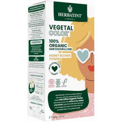 Herbatint Vegetal Color bio rostlinná barva na vlasy HONEY BLOND POWER medová blond