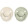 Dudlík Bibs De Lux Natural Rubber 1 Ivory / Sage 2 ks