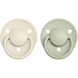 Bibs De Lux Natural Rubber 1 Ivory / Sage 2 ks