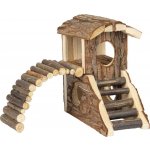 Flamingo Přírodní dřevěný domek House Marty 19 x 16,5 x 16,5 cm – Hledejceny.cz