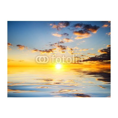 WEBLUX 48898013 Fototapeta vliesová Sky background and water reflection. Pozadí oblohy a odraz vody. rozměry 270 x 200 cm – Zboží Mobilmania