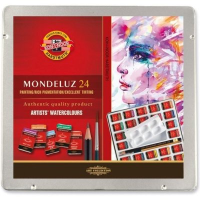 Koh-i-noor Mondeluz souprava akvarelových uměleckých barev 24ks – Zboží Dáma