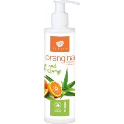 Elfeya cosmetics přírodní sprchový gel Orangina s pomerančovým olejem a aloe 200 ml
