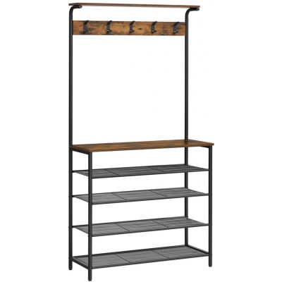 Vasagle Stojan na kabáty 80 × 32.2 × 182 cm černý – Sleviste.cz