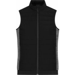 Ladies' Padded Hybrid Vest Black/carbon melange