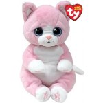 TY Beanie Bellies LILLIBELLE kočka růžová 24 cm – Zboží Dáma