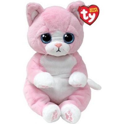 TY Beanie Bellies LILLIBELLE kočka růžová 24 cm – Zboží Dáma