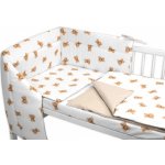 Baby Nellys 3-dílná sada Mantinel s povlečením Bavlna Míša bílá s potiskem 135 x 100 cm – Zboží Dáma