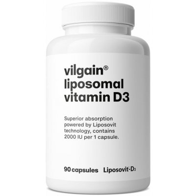 Vilgain Lipozomální Vitamin D3 90 kapslí – Hledejceny.cz