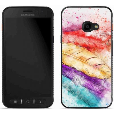 Pouzdro mmCase Gelové Samsung Galaxy Xcover 4S - barevné peří