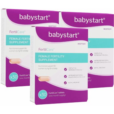 Babystart FertilCare vitamíny pro ženy s kyselinou listovou 3 x 30 tablet