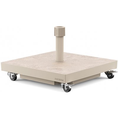 Platinum Pojízdný podstavec pod lampový slunečník CERAMICA 40 SAND- plnění písek, štěrk 6102 – Hledejceny.cz