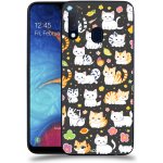 Pouzdro ACOVER Samsung Galaxy A20e A202F s motivem Little cats