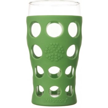 Lifefactory sklenice na nápoje 600ml grass green 2ks