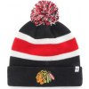 Čepice '47 Brand Breakaway Cuff Knit NHL Chicago black hawks