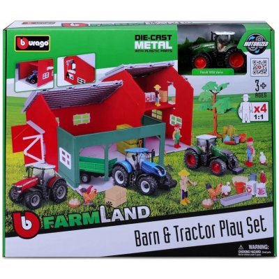 Bburago Farmland Koňské stáje s traktorem – Hledejceny.cz