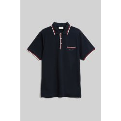 Gant 2-COL TIPPING SS PIQUE POLO EVENING BLUE