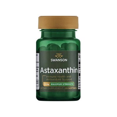 Swanson Astaxanthin 30 gelové tablety 12 mg
