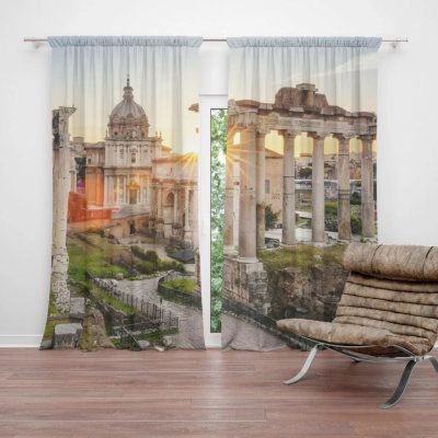 Závěsy Řím Forum Romanum: 2 ks - 140x250 cm - Sablio – Hledejceny.cz