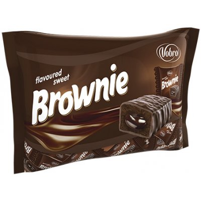 VOBRO BROWNIE bonbony s čokoládovou náplní v tmavé čokoládě 1 kg – Zboží Mobilmania