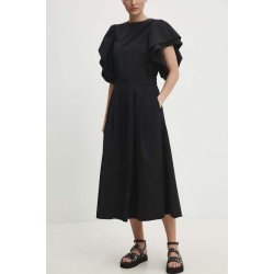 Answear Lab bavlněná sukně midi áčková 1516.td černá
