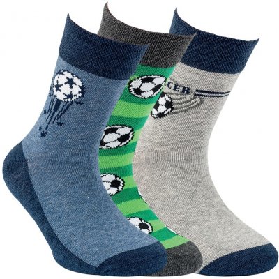 RS Chlapecké bavlněné klasické ponožky FOTBAL mix barev