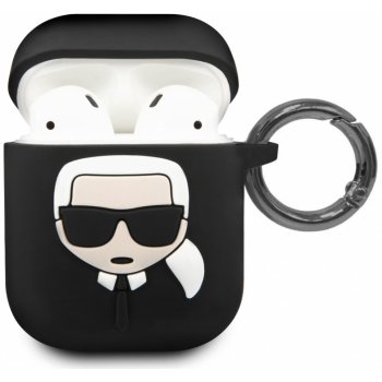 Karl Lagerfeld silikonový kryt pro Apple AirPods KLACCSILKHBK
