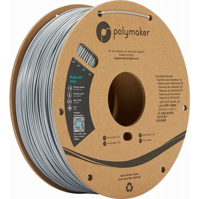 Polymaker PolyLite ASA šedá 1,75mm 1kg – Zboží Živě