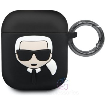 Karl Lagerfeld silikonový kryt pro Apple AirPods KLACCSILKHBK