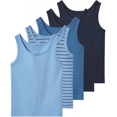 lupilu chlapecký nátělník 5 kusů navy modrá / modrá – Sleviste.cz