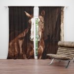 Sablio Závěs Kůň ve stáji: 2ks 140x250cm – Hledejceny.cz