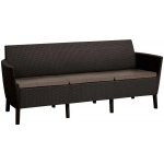 KETER SALEMO 3 seater sofa hnědá – Zboží Dáma