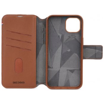 Pouzdro Decoded Leather Detachable Wallet iPhone 15 Pro Max tan