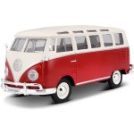 Maisto Volkswagen Van Samba bílo červená 1:25 – Zboží Dáma