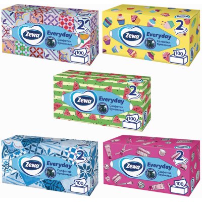 Zewa Everyday papírové kapesníčky 2-vrstvé 100 ks – Zboží Dáma