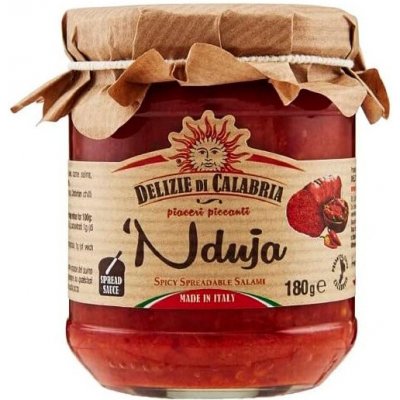 NDUJA pikantní pomazánka z kalábrijského salámu 180g od Delizie di Calabria – Zboží Dáma