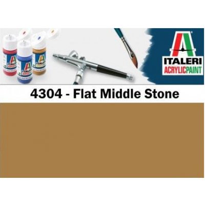 Italeri barva akryl 4304AP Flat Middle Stone 20 ml – Zboží Mobilmania