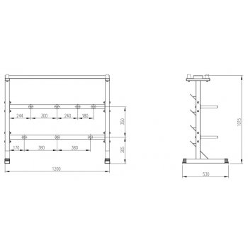 TRINFIT Dumbbell Rack