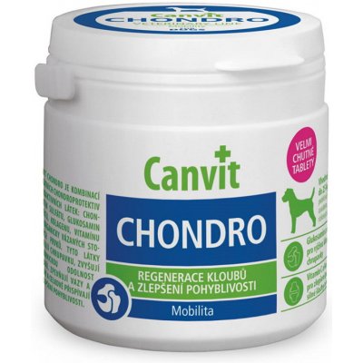 Canvit Chondro - Kloubní výživa pro psy - ochucené tablety, 100 g.